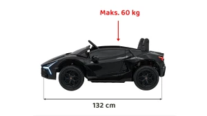 Czarny samochód na akumulator dla dzieci Lamborghini Revuelto XL STRONG.webp