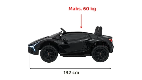 Czarny samochód na akumulator dla dzieci Lamborghini Revuelto XL STRONG.webp