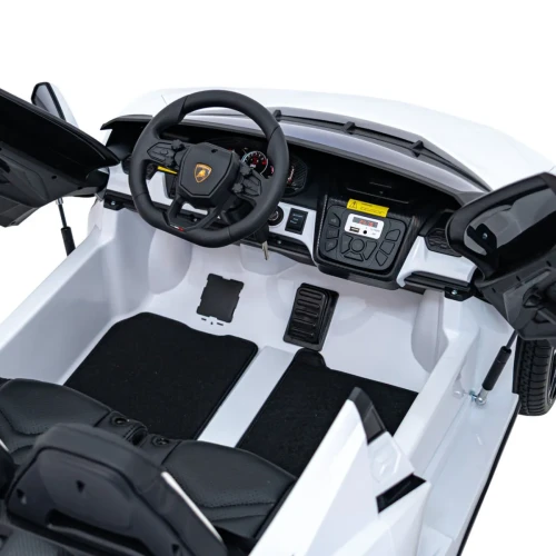 Biały samochod dla dziecka na pilot  Lamborghini Revuelto XL STRONG (2).webp