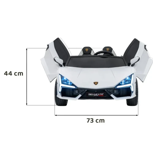 Biały samochód elektryczny dla dzieci Lamborghini Revuelto XL STRONG.webp