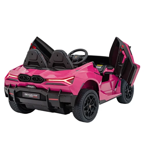 Różowe autko na akumulator dla dzieci - infografika Lamborghini Revuelto XL STRONG.webp
