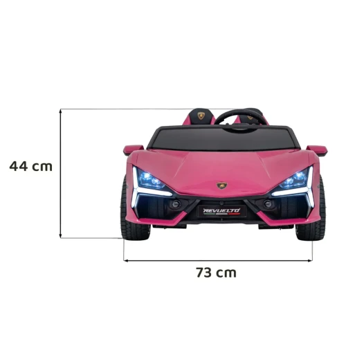 Różowy samochód akumulatorowy dla dzieci Lamborghini Revuelto XL STRONG.webp