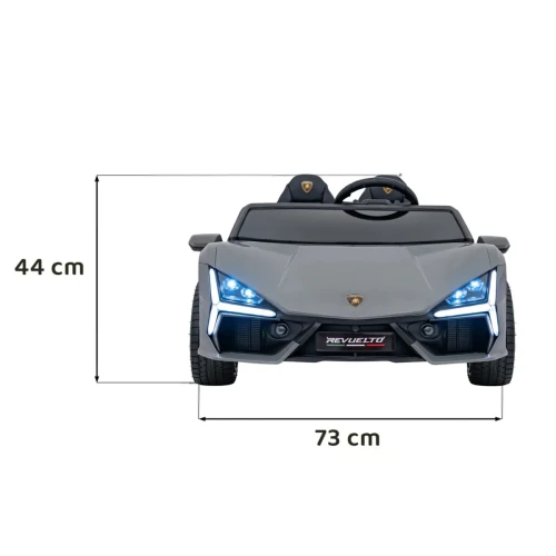 Szary samochód akumulatorowy dla dzieci Lamborghini Revuelto XL STRONG.webp