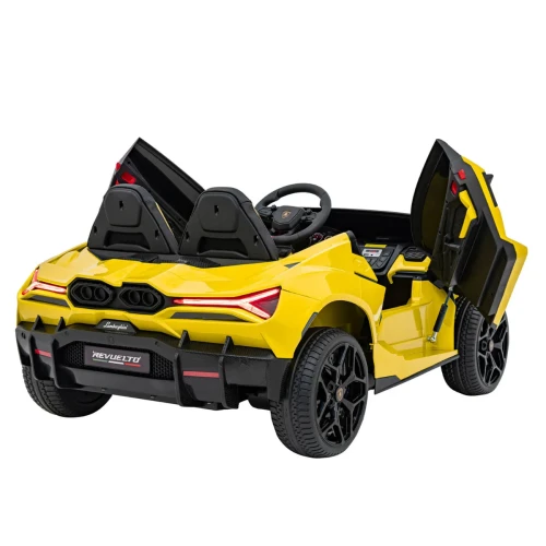 Żółte autko na akumulator dla dzieci - infografika Lamborghini Revuelto XL STRONG.webp