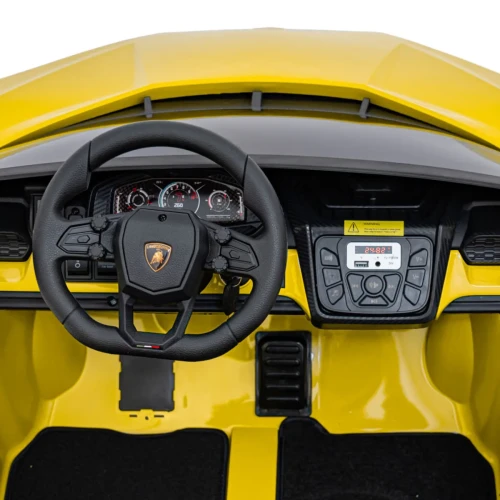 Żółty samochod dla dziecka na pilot  Lamborghini Revuelto XL STRONG.webp