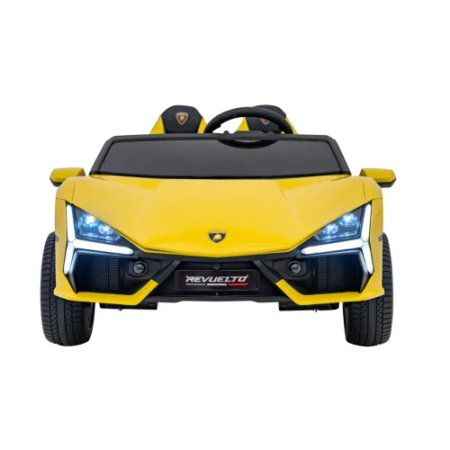 Żółty samochodzik elektryczny dla dzieci Lamborghini Revuelto XL STRONG.webp