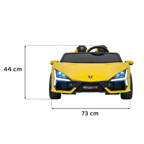 Żółty samochód akumulatorowy dla dzieci Lamborghini Revuelto XL STRONG.webp