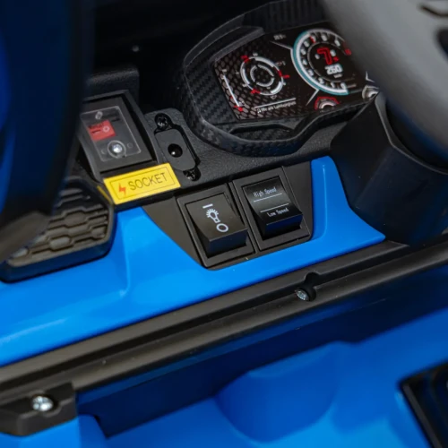 Niebieski samochodzik elektryczny dla dzieci Lamborghini Revuelto XL STRONG.webp