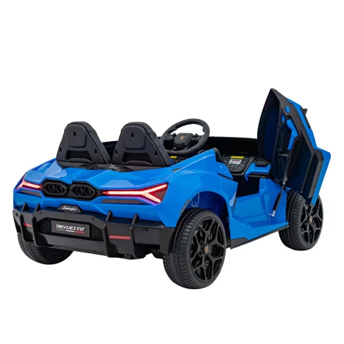 Niebieskie autko na akumulator dla dzieci - infografika Lamborghini Revuelto XL STRONG.webp