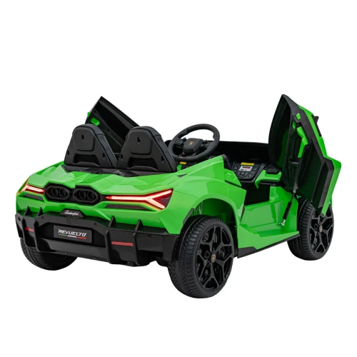 Zielone autko na akumulator dla dzieci - infografika Lamborghini Revuelto XL STRONG.webp