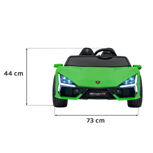 Zielony samochodzik dla dziecka na akumulator  Lamborghini Revuelto XL STRONG.webp