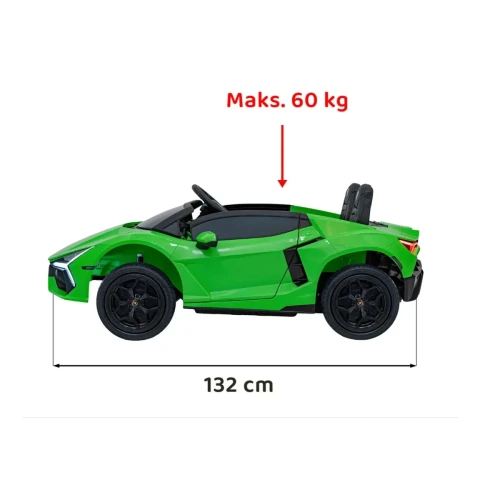 Zielony samochód elektryczny dla dzieci Lamborghini Revuelto XL STRONG.webp