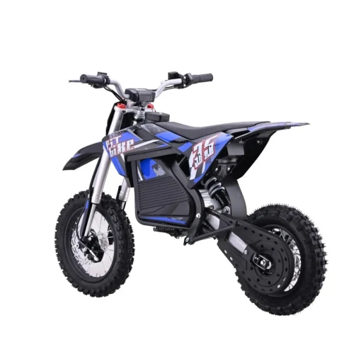 Niebieskie auto elektryczne dla dzieci Motorek na Akumulator PIT BIKE Cross.webp