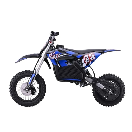 Niebieskie auto na akumulator dla 5 latka Motorek na Akumulator PIT BIKE Cross.webp