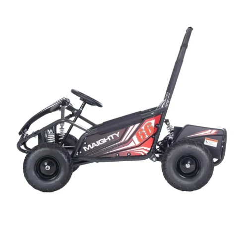Czarny auto elektryczne dla dzieci Pojazd Gokart Elektryczny MAIGHTY.webp