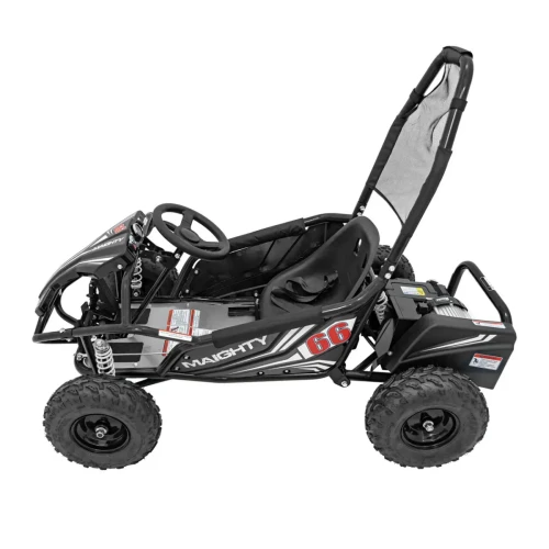 Czarny samochodzik dla dziecka na akumulator Gokart Elektryczny MAIGHTY.webp