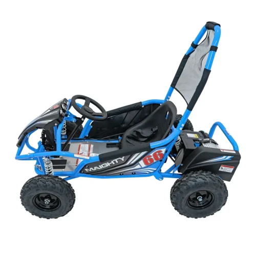 Niebieski samochodzik dla dziecka na akumulator Gokart Elektryczny MAIGHTY.webp