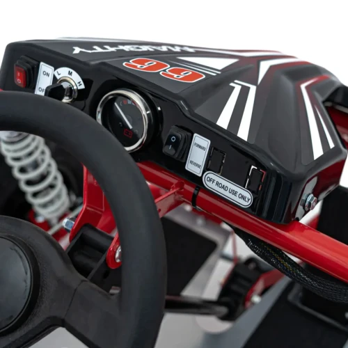 Czerwone auto na akumulator dla 6 latka Pojazd Gokart Elektryczny MAIGHTY.webp
