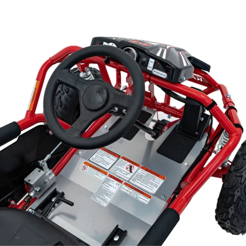 Czerwony samochodzik elektryczny dla dzieci Gokart Elektryczny MAIGHTY.webp