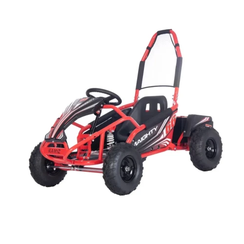 Czerwony samochodzik elektryczny dla dzieci jednoosobowy  Gokart Elektryczny MAIGHTY.webp