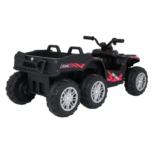 Czarne auto elektryczne dla dzieci Quad Sport TX ATV - 3-osiowy.webp