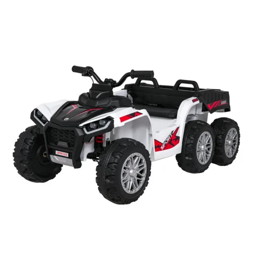 Białe auto dla dziecka na akumulatorQuad Sport TX ATV - 3-osiowy.webp