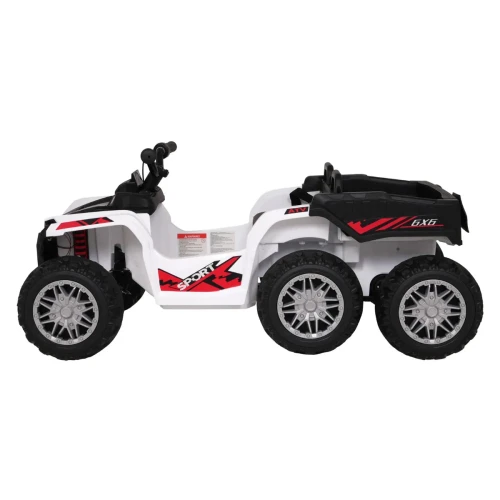 Białe auto na akumulator dla 5 latka Quad Sport TX ATV - 3-osiowy.webp