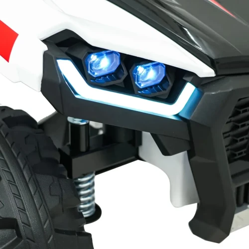 Białe elektryczne auto dla dzieci Quad Sport TX ATV - 3-osiowy.webp