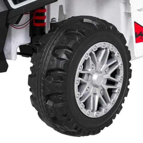 Biały elektryczny samochód dla dzieci Quad Sport TX ATV - 3-osiowy.webp