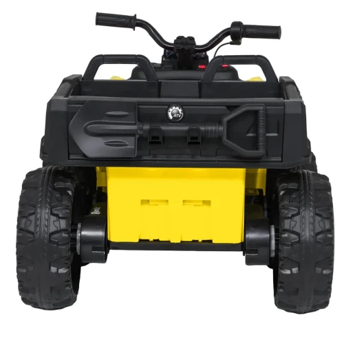 Żółte auto na akumulator dla 6 latka Quad ATV Desert.webp