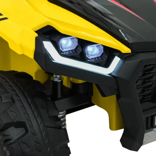 Żółte elektryczne auto dla dzieci Quad Sport TX ATV - 3-osiowy.webp