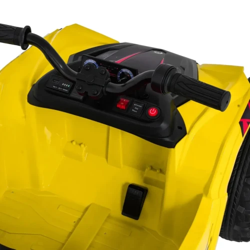 Żółty quad na akumulator dla dzieci Quad Sport TX ATV - 3-osiowy.webp