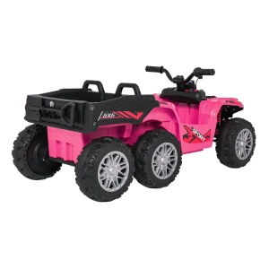 Różowe auto elektryczne dla dzieci Quad Sport TX ATV - 3-osiowy.webp