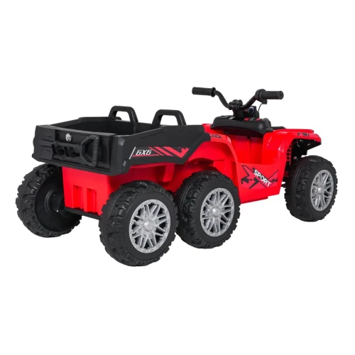 Czerwone auto elektryczne dla dzieci Quad Sport TX ATV - 3-osiowy.webp