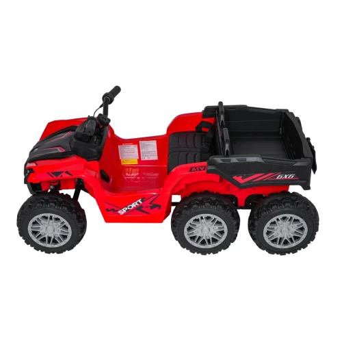 Czerwone auto na akumulator dla 5 latka Quad Sport TX ATV - 3-osiowy.webp