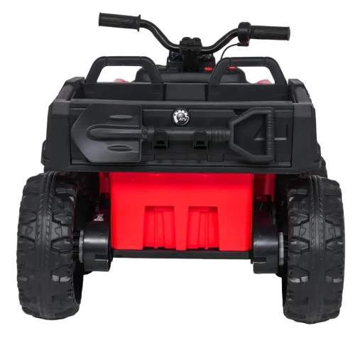 Czerwone auto na akumulator dla 6 latka Quad ATV Desert.webp