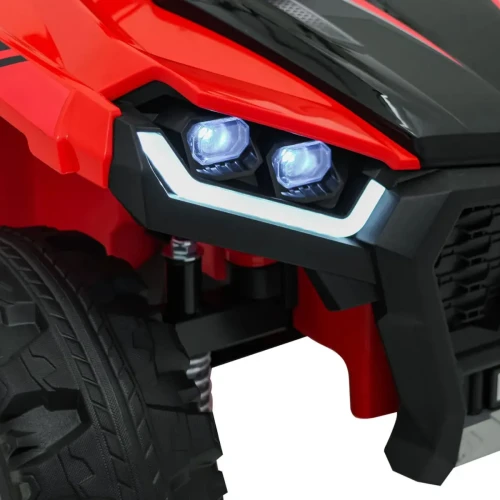 Czerwone elektryczne auto dla dzieci Quad Sport TX ATV - 3-osiowy.webp