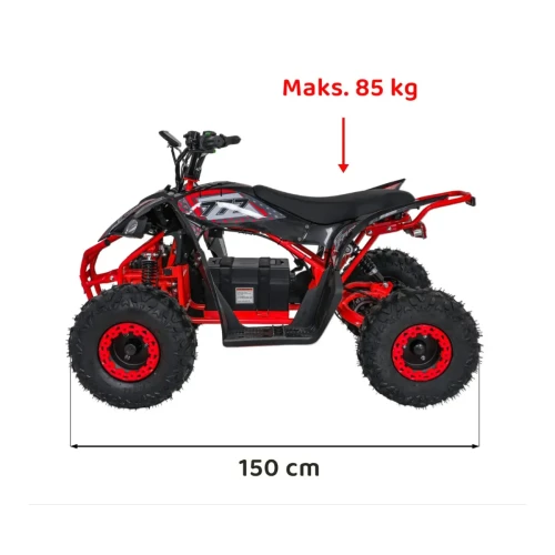 Czerwony samochodzik elektryczny dla dzieci Quad dla Dzieci DESERT STORM LIFT.webp