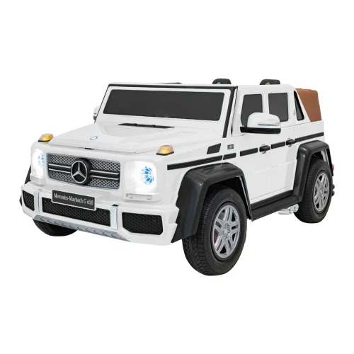 Białe auto elektryczne dla dzieci  Mercedes Benz MAYBACH G650 STRONG.webp