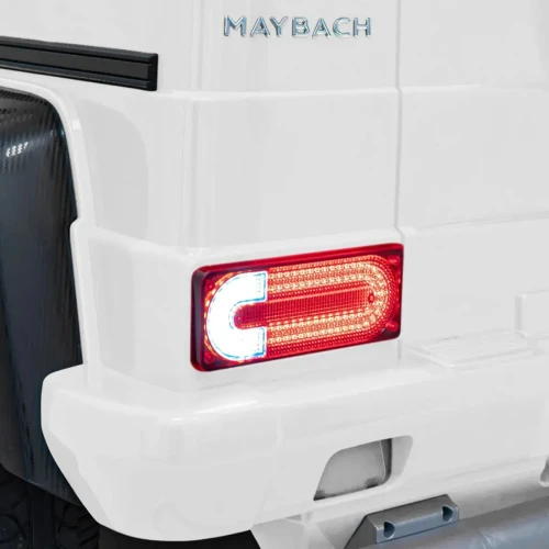 Białe elektryczne auto dla dzieci  Mercedes Benz MAYBACH G650 STRONG.webp