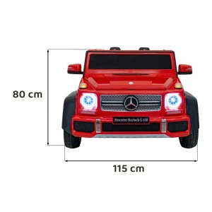 Czerwone auto na pilot dla dziecka  Mercedes Benz MAYBACH G650 STRONG.webp