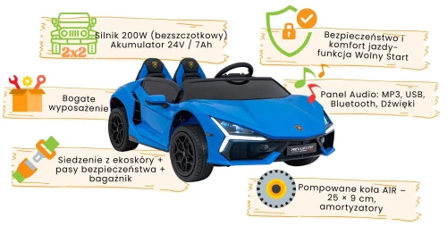 Lamborghini Revuelto XL STRONG - Niebieski - Charakterystyka.webp