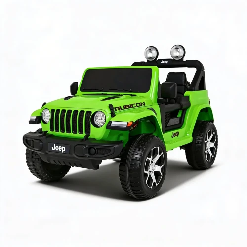 Zielone elektryczne auto dla dzieci Jeep Wrangler Rubicon.webp