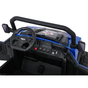 Farmer Truck X-POWER kolor niebieski - najwieksza wywrotka dla dzieci - kokpit i kierownica.webp
