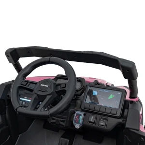 Buggy dla dziecka - ATV CAN-AM - Maverick - Różowy Dla Dziewczynk - kokpit kierowcy.webp