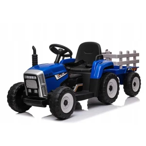 Niebieski traktorek BLOW dla najmłodszych - z przyczepką.webp