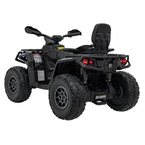 Quad-Elektryczny-Dla-dzieci-Can-Am-Outlander-ATV-Czarny-widok z tyłu.webp