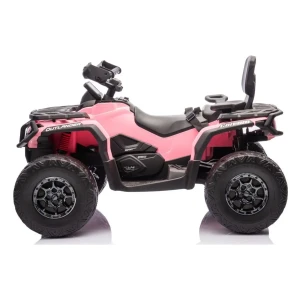 Quad-Elektryczny-Dla-Dziewczynek-Can-Am-Outlander-ATV-Różowy-z boku.webp