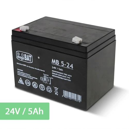 Akumulator kwasowo-ołowiowy 24V5Ah - zamienny do mocnych pojazdów elektrycznych dla dzieci.webp