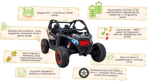 Maverick turbo RR dla dzieci - funkcje pojazdu - czarny.webp